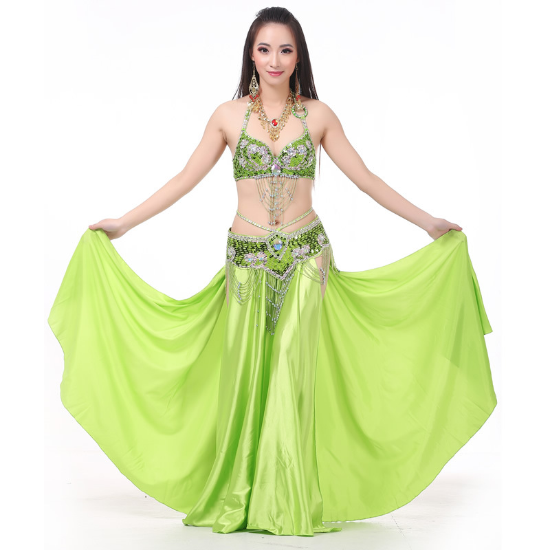 3 Pieces Dancewear Polyester Belly Dance Performance Costumes For Women 3 Pieces Dancewear Polyester Belly Dance Performance Costumes For Women